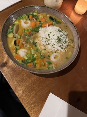 Thai green curryy  at Restaurante Finolis in Malaga