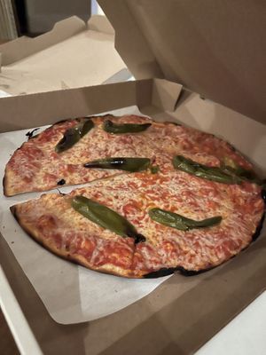 Vegan cheese and “stinger” peppers  at Colony Grill  in Fairfield