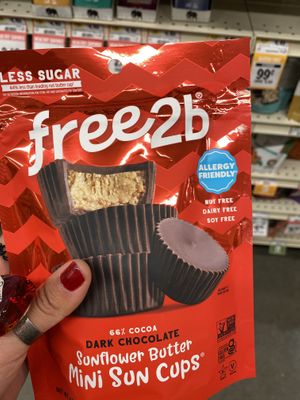 Free2b Chocolate Sunflower 🌻 Cups 😛  at Sprouts Farmers Market in Hayward