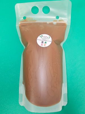 Thai Coffee with Oat Milk at Gindee's Vegan - Maybe closed in San Antonio