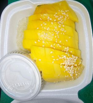Mango Sticky Rice at Gindee's Vegan - Maybe closed in San Antonio