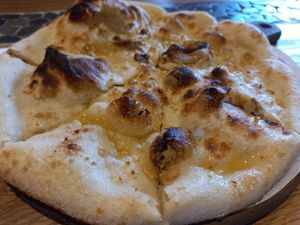 Garlic bread at Breakwater Brewery & Taproom & Pizzeria in Dover
