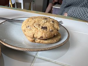 Vegan cookie sandwich  at Blow-In Coffee in Castlegregory