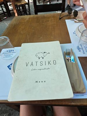Menü at Vatsiko in Crete
