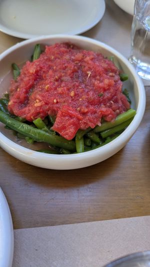 Green beans at Vatsiko in Crete