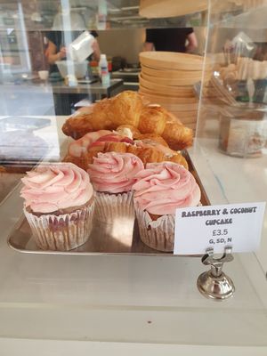 Cupcakes at Bean's Café in East London