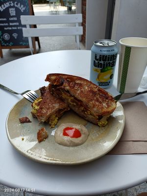  at Bean's Café in East London