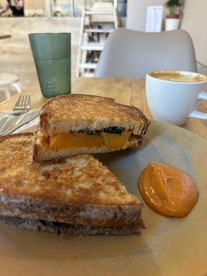   at Bean's Café in East London