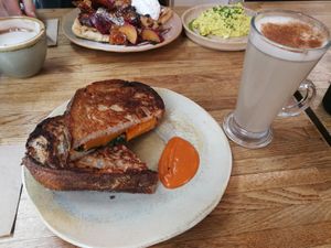  at Bean's Café in East London