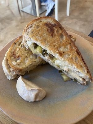 Cauliflower Kimchi Melt  at Bean's Café in East London
