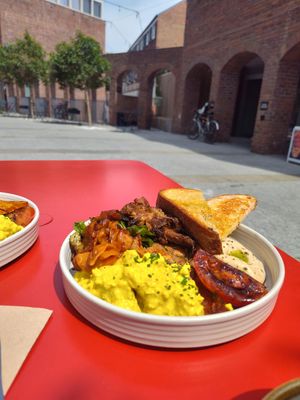  at Bean's Café in East London