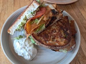 YLT toast at Bean's Café in East London