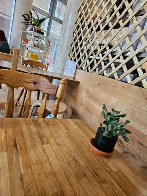  at Bean's Café in East London