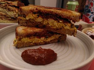  at Bean's Café in East London