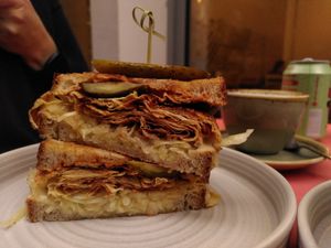  at Bean's Café in East London