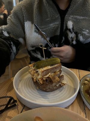   at Bean's Café in East London