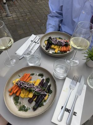 Drie kleuren wortel op maiscreme (mijn favoriete gerecht)  at BIKKE in Maastricht