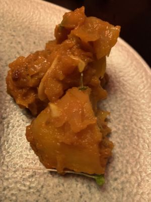 Aloo Bhunq (part of a larger portion but I forgot to take the photo beforehand!)  at Royal Spice in Kilkenny