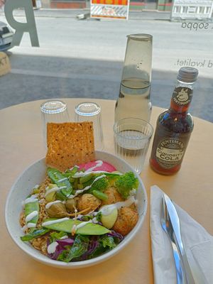 Lunch salad at Raawka in Vaasa