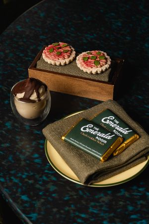 Chefs Golden Ticket: Macerated Muntries + Salted Coconut Chocolate Bar

Sable + Strawberry Gum Chantilly + Lemon Balm at The Emerald Room in Darlinghurst