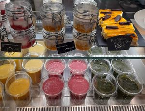 Cakes, pudding and smoothies at Cafe Eliel in Helsinki