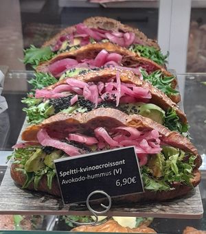 Savory croissants at Cafe Eliel in Helsinki