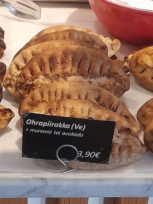 Karelian pastry at Cafe Eliel in Helsinki
