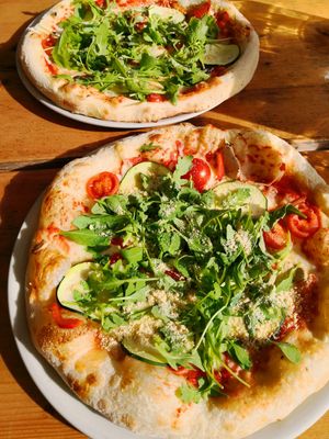 Pizza at Restaurant Camp Bohinj in Bohinjsko Jezero
