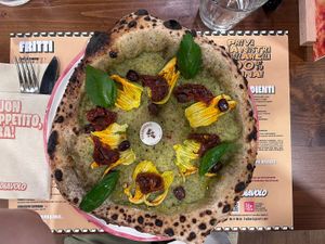 pizza ‘chi zucchina chi menta'  at Fra Diavolo - Milano Bicocca Village in Milan