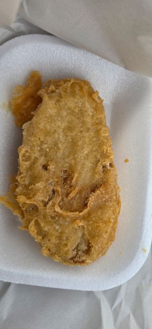 Vegan fish at Fryers Club in Newark