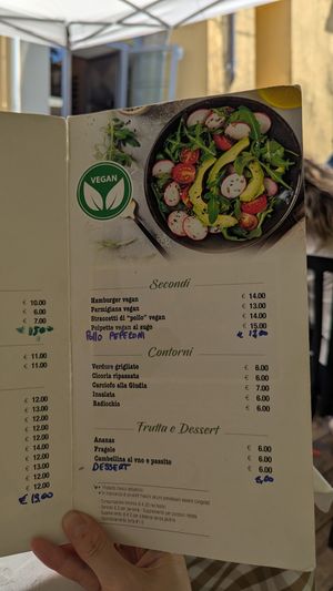 Menù at Osteria Pelliccione in Genzano Di Roma