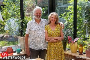 Yvonne en Jeroen at Hoeve Veganza B&B in Vlagtwedde