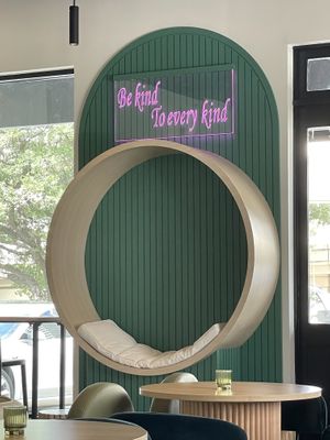   at Just Falafel Vegan Cafe in Houston