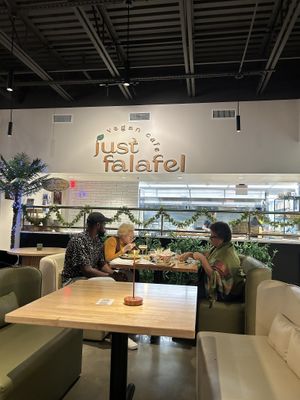 Crisp and clean  at Just Falafel Vegan Cafe in Houston