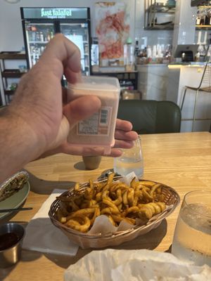   at Just Falafel Vegan Cafe in Houston