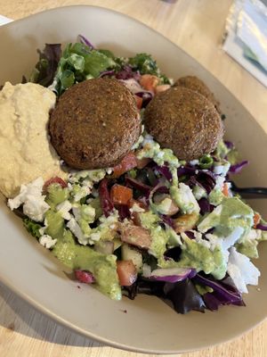 Build your own falafel bowl   at Just Falafel Vegan Cafe in Houston