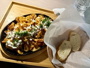   at Just Falafel Vegan Cafe in Houston