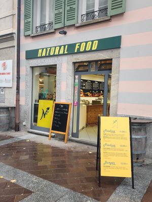 Entrance at Natural Food in Lugano