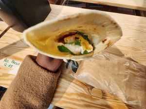 Inside the 'No Chicken Wrap' at Natural Food in Lugano