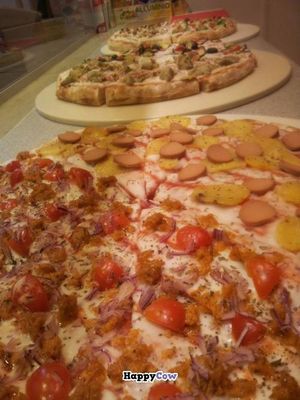 Pizza slices by Natural Food, all vegan. at Natural Food in Lugano