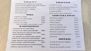 Menú at Maus Food & Drinks in Oviedo
