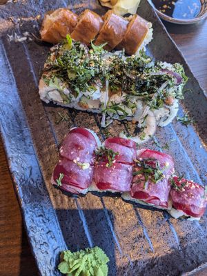 The beet sushi was remarkable. #Veganuary at Blue Sushi Sake Grill in Franklin