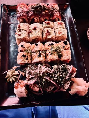 Many vegan options to choose fromm  at Blue Sushi Sake Grill in Franklin