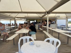 All outdoor seating   at Chiosco al Faro di Punta Sabbioni in Cavallino-treporti