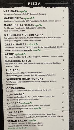 Pizza menu   at 60 Seconds to Napoli  in Koblenz