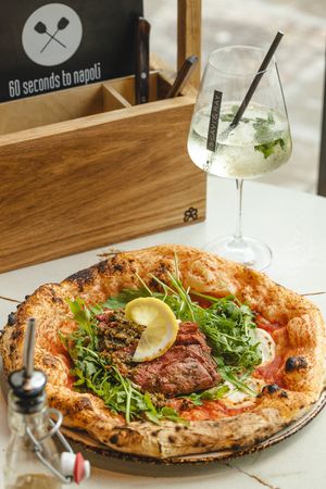 Vegane Pizza Steak & Chimichurri   at 60 Seconds to Napoli  in Koblenz