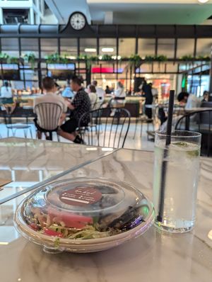 Decor at Babel Hummus Bar in Toronto