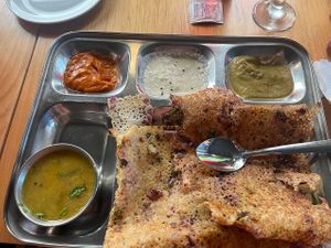 Rava Masala Dosa with chili and onions   at Dosa King  in Ottawa