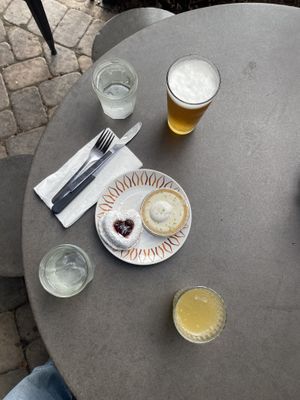 Jelly donut and key lime tart. Both amazing!  at Cashew in Chattanooga