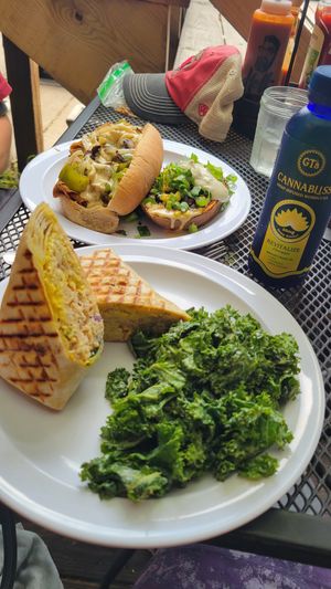 Highly recommend upgrading from chips to one of the many delicious side options! at Cashew in Chattanooga